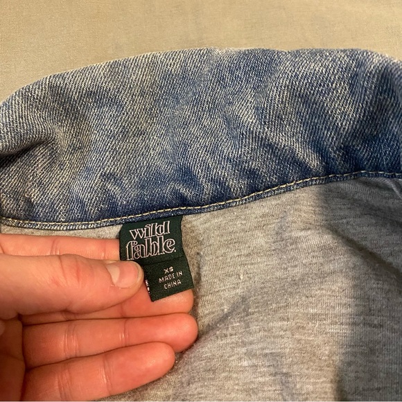 Size XS Denim/Fur Jacket - Picture 2 of 6